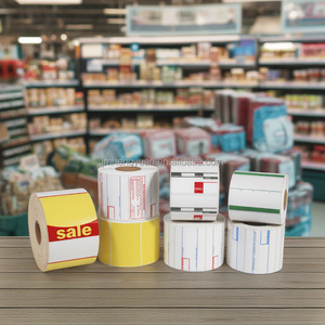 Trống hoặc in 58x40 58x60 trực tiếp nhãn nhiệt CAS trọng lượng Quy mô mã vạch nhãn dán tự dính giấy 58mm nhiệt nhãn CuộN - Product Image 1