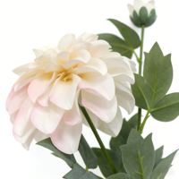 Bunga Dahlia Artificial Real Touch Terlaris Warna Putih Pink untuk Dekorasi Pernikahan, Rumah, Pesta, dan Buket Pengantin