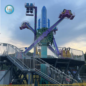 Equipo de parque de atracciones al aire libre con temática Rocket & Space de último diseño con construcción de fibra de vidrio y acero a la venta - Product Image 4