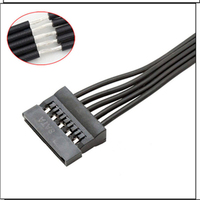 Cable de Extensión de Interfaz de Alimentación para Disco Duro SATA de 15 Pines, Cable Divisor de Alimentación para Disco Duro SATA de 1 a 3/4/5/6