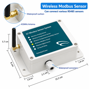เซ็นเซอร์วัดระดับน้ำแบบอัลตราโซนิกไร้สาย Modbus สำหรับการตรวจสอบแม่น้ำ การส่งข้อมูลแบบเรียลไทม์ - Product Image 2