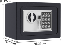 Coffre-fort miniature pour la maison et le bureau, avec insertion de pièces de monnaie, en acier, électronique, numérique et à clé, pour la sécurité des fonds