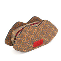 Tas kosmetik bjara suku tua, tas perlengkapan mandi gaya India, tas rias bjara, tas tribal antik OEM bahan gabus alami