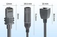Câble d'extension Ethernet haute vitesse Starlink Gen 3 Connecteur femelle RJ45 Câble réseau blindé pour câbles de communication