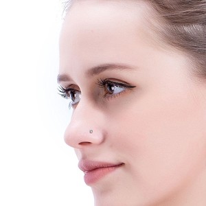 Đóng Hộp 60-Mảnh Hỗn Hợp 1.8Mm Cơ Thể Thép Không Gỉ Đồ Trang Sức L-Hình/Kim Cương-Studded Mũi Studs Với Hộp - Product Image 4