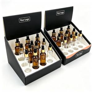 Exhibidor de Cosméticos Personalizado con Botellas con Gotero, Soporte de Cartón Rígido para Mostrador, Exhibición en Tiendas, Empaque de Alta Gama - Product Image 1