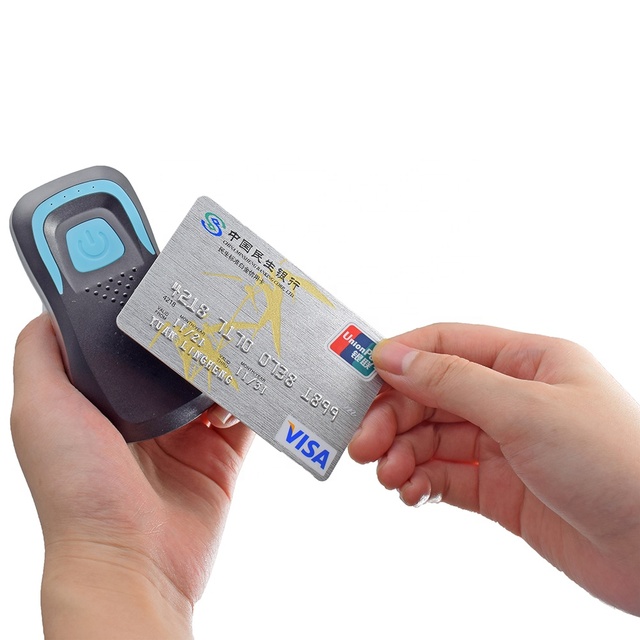 Pocket Mini Wireless Barcode Scanner With 125KHZ NFC Card Reader