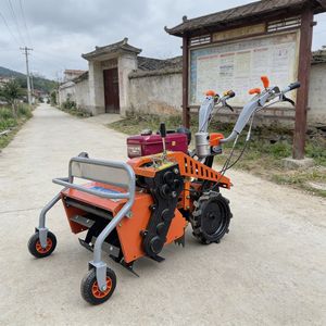 Déchiqueteuse d'<span class=keywords><strong>herbe</strong></span> Newpanda 8HP 178F à moteur diesel, démarrage électrique, 70 cm, <span class=keywords><strong>avec</strong></span> faucille pliante simple ou double, haute productivité - Product Image 1