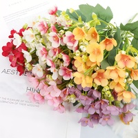 Bouquet de fleurs artificielles en gros, décoration de la maison tendance, cadeau, plantes artificielles, fleurs à main pour mariage