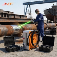 Machine de nettoyage portable à fibre pulsée 200W 300W 500W avec tête de 6e génération refroidie par air pour l'élimination de la rouille, de la peinture, de l'oxyde, des moisissures, du métal, du bois et de la pierre