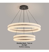 Lustre moderne italien minimaliste pour restaurant, salon, hall d'hôtel, villa, salle de banquet, escalier, chambre à coucher