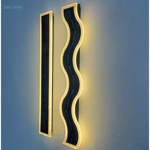 Luce solare della parete IP65 impermeabile lunga striscia luce giardino cortile luce della fabbrica all'ingrosso - Product Image 4