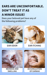 <span class=keywords><strong>Traitement</strong></span> anti-acariens écologique à action rapide pour chats et chiens, marque privée – Gouttes nettoyantes pour l'oreille, éliminent les acariens - Product Image 3
