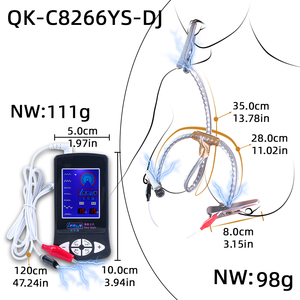 Pinza de electroestimulación de tres puntos para estimulación de pezones y lengua, clip de pezón con descarga eléctrica para juegos de dolor y estimulación de pezones - Product Image 6