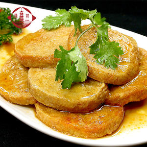 Vente en gros de tranches de <span class=keywords><strong>poulet</strong></span> frit à base de plantes, saveur authentique de Yangzhou, protéine végétalienne congelée - Product Image 2