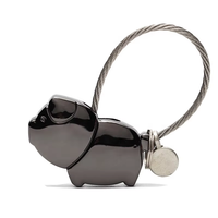 Porte-clés original en forme de cochon en or, porte-clés en forme de cochon, charme d'anime, porte-clés de couple, cadeau de la Saint-Valentin