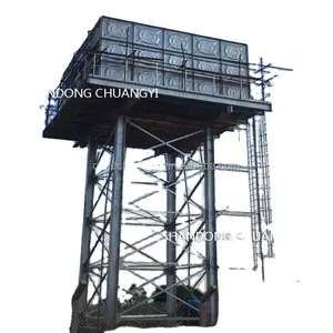 Professional Suppler Easy Installation of a 12m High Steel Tower with 300m3 Galvanized Water Tank for Potable Water