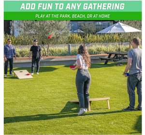 Jeu de <span class=keywords><strong>Cornhole</strong></span> Classique en Bois 4 x 2 pieds, Portable, pour Adultes et Famille, avec 8 Sacs de Lancer et Sac de Transport - Product Image 2