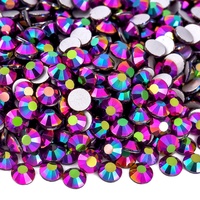 Стразы OLeeya High Shine SS30 с плоским дном, без термоклея, из хрустального стекла, для обуви, сумок, одежды и товаров для нейл-арта