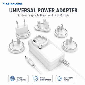 Adaptateur interchangeable 9V 4A 12V 3A 24V 2A avec prise US EU UK AU amovible, conforme aux normes EN62368/61558 UL CE GS SAA KC <span class=keywords><strong>PSE</strong></span> BIS CB - Product Image 3