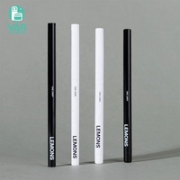 Emballage YAN, cylindre fin et long vide, personnalisé noir et blanc, tube en plastique ABS pour eye-liner liquide 0,2 g, mascara