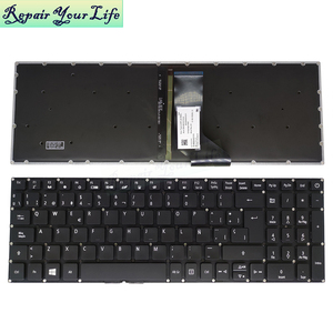 SP แป้นพิมพ์แล็ปท็อปแบบสเปน backlit สำหรับ <span class=keywords><strong>ACER</strong></span> Aspire 7 <span class=keywords><strong>A715</strong></span>-72 <span class=keywords><strong>A715</strong></span>-72g A315-33แป้นพิมพ์ LV5P_A80BWL A315-53ใหม่สีดำ - Product Image 1