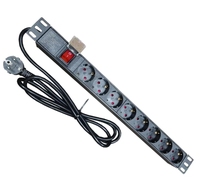 Usine personnalisée 10A/16A/20A universel Smart Rack unité de Distribution d'alimentation métal/aluminium PDU C13/C19 pour armoire de rack de serveur 240V