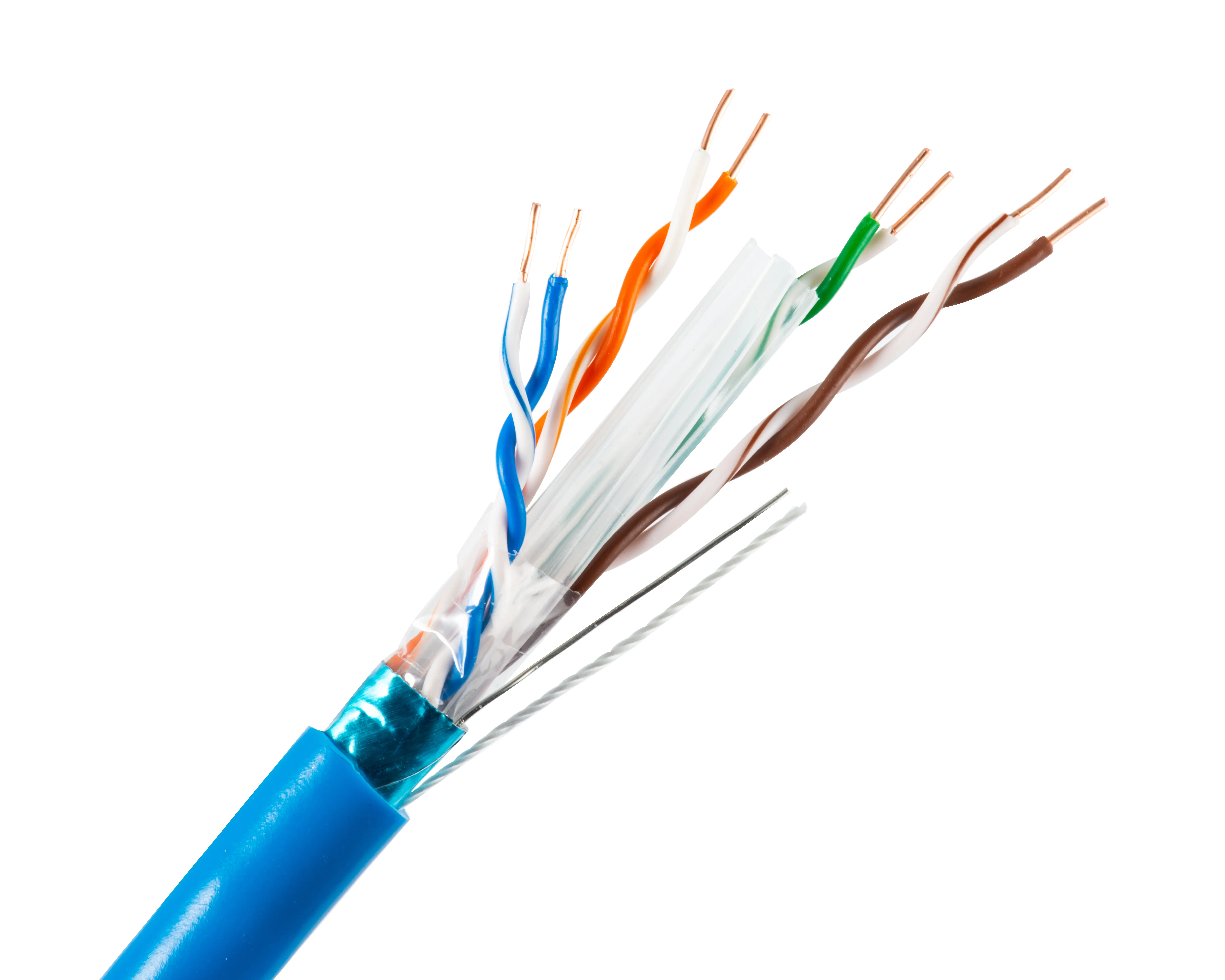 25 m Cat6 FTP solide Pe Externe Extérieur Câble 100% Cuivre Réseau Ethernet 