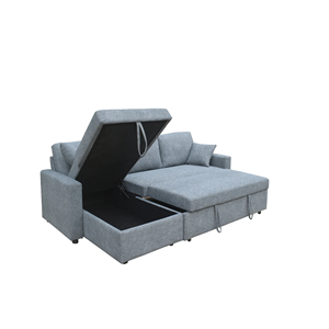 Divano Letto Moderno <span class=keywords><strong>a</strong></span> L per Famiglie Convertibile con Vano Contenitore Divano Pieghevole Multifunzione - Product Image 5
