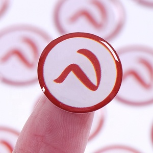 Métal en plastique voiture clé Fob autocollant Badge Logo marque 14mm emblèmes voiture clé autocollants Logo - Product Image 2