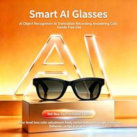 Lunettes Intelligentes Électrochromiques avec Caméra 1080P Intégrée, Traduction en Temps Réel, Assistant IA, Recharge Type-C, Idéales pour les Voyages