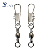 2 #-10 #100Pcs/Sac en acier Snap High Quality Steel Fishing Accessory Swivel Rolling Fishing Connector