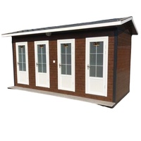 Toilettes portables préfabriquées modulaires en acier à 4 postes pour chantier, zone touristique, événement