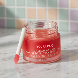 Masque de nuit hydratant pour les lèvres, crème à l'acide hyaluronique en hydrogel, repulpant et nourrissant, fabricant italien, marque privée pour adolescents - Product Image 2