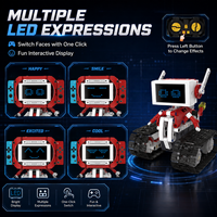 Kit de Robot de Batalla LED para Consola de Juegos, 5 en 1, Control Remoto por Aplicación, Ladrillos de Construcción Transformables Programables, Juguete STEM para Niños, Regalo