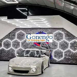 Neues Produkt Super Helligkeit Auto Detail lierung Sechseckige Beleuchtung LED-Lampen für Garage