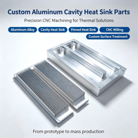 Dissipateur thermique à ailettes usinées CNC avec électroérosion à fil pour dissipation thermique de semi-conducteurs haute puissance en acier inoxydable