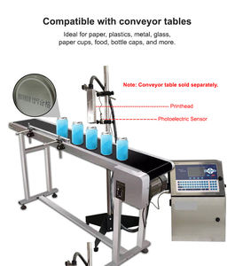 Imprimante jet d'encre pour petits caractères, pour la date, le numéro de lot et la date d'expiration sur papier, plastique, métal, verre, bouchons de bouteilles, aliments, boissons, cosmétiques, gobelets - Product Image 6