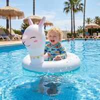 Bouée de piscine gonflable en PVC en forme d'animal de dessin animé, idéale pour les vacances et la natation, fournie directement par l'usine