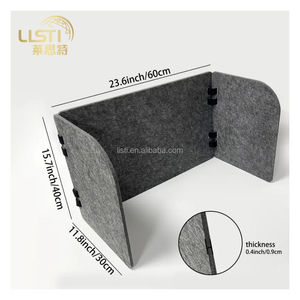 Divisor de Escritorio Acústico de Poliéster Absorbente de Sonido, Plegable, con Instalación de Velcro - Product Image 3