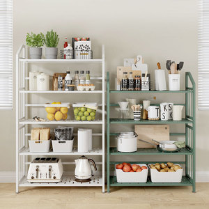 Kitchen Storage Rack Multi Layer Metal <b>Shelving</b> <b>Unit</b> For Home Kitchen Organization With <b>Adjustable</b> Shelves And Heavy Duty Design - Product Image 1