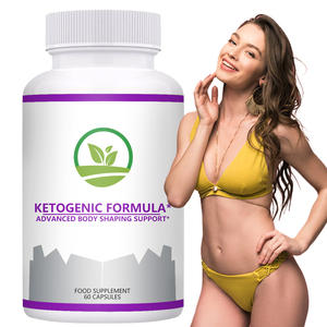 Cápsulas de Fórmula <span class=keywords><strong>Vegetariana</strong></span> Cetogénica para Adultos de Marca Propia, Suplementos Herbales que Apoyan la Quema de Grasa y Suprimen el Apetito - Product Image 1