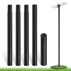 Antena de Montaje en Poste de Acero al Carbono Negro Mate de Calibre Grueso Resistente a la Corrosión de Alta Resistencia JH-Mech - Product Image 1