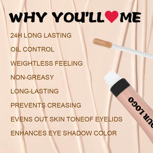 12 couleurs fard à paupières <span class=keywords><strong>Base</strong></span> de <span class=keywords><strong>maquillage</strong></span> Anti-huile couverture et rides zone des yeux étanche Anti-taches liquide mat fard à paupières apprêt - Product Image 2