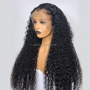 jerry curl human hair wig color kinky curl cheap human hair wigs lace front lace front cambodian raw hair for black women