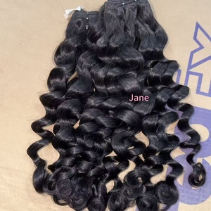 Lots de Cheveux Naturels Ondulés Bruts du Cambodge en Gros, Extensions de Cheveux Humains Bouclés Caribéens Birmans Vietnamiens Lisses pour Salons - Product Image 3
