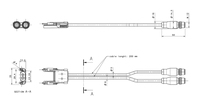 Kabel Aktuator Sensor Original Baru, M12 Female, Seri M12-C02PT62RM