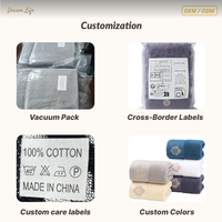 Serviette de Bain 100% Coton pour Ensemble de Voyage 6 Pièces 500 GSM 70x140cm Douce Absorbante Séchage Rapide pour Hôtel Spa Maison Luxe Vente en Gros