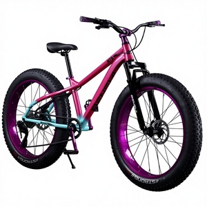 Bicicleta de Montaña para Adultos con Neumáticos Anchos, 10 Velocidades, Frenos de Disco Dobles y Amortiguación, Ideal para Playa y Nieve, Directo de Fábrica - Product Image 1
