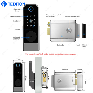 Tediton Serrure Intelligente Connectée Wi-Fi RimLock Électronique pour Garage et Portail avec Application, Empreinte Digitale et Code pour Utilisation Extérieure - Product Image 6